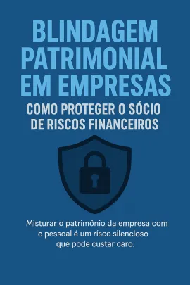Imagem da notícia Blindagem Patrimonial em Empresas: Como Proteger o Sócio de Riscos Financeiros